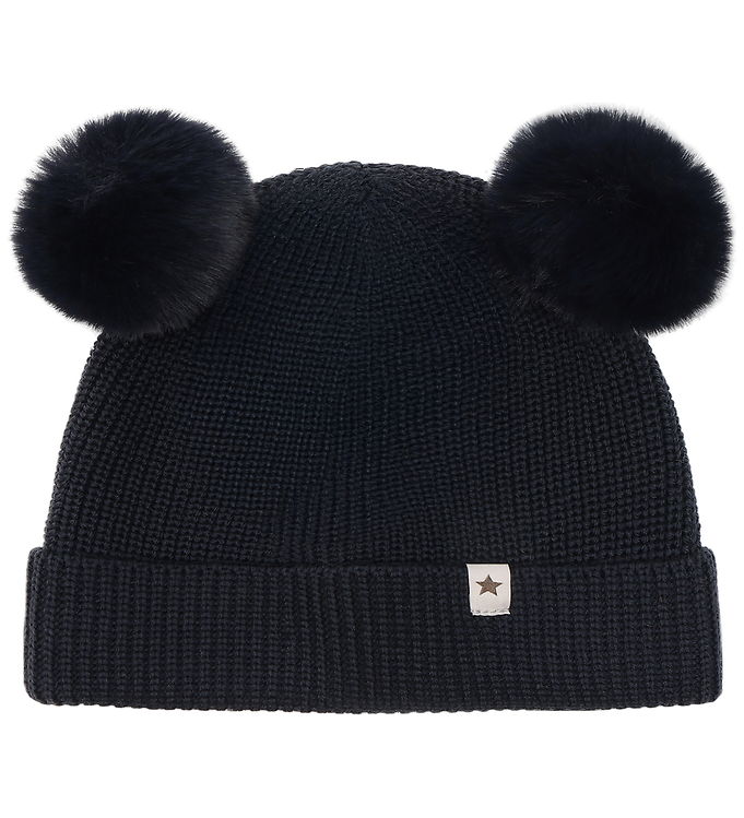 Huttelihut Hue - Uld - Dark Navy m. Kvaste Huttelihut Hue - Uld - Dark Navy m. Kvaste