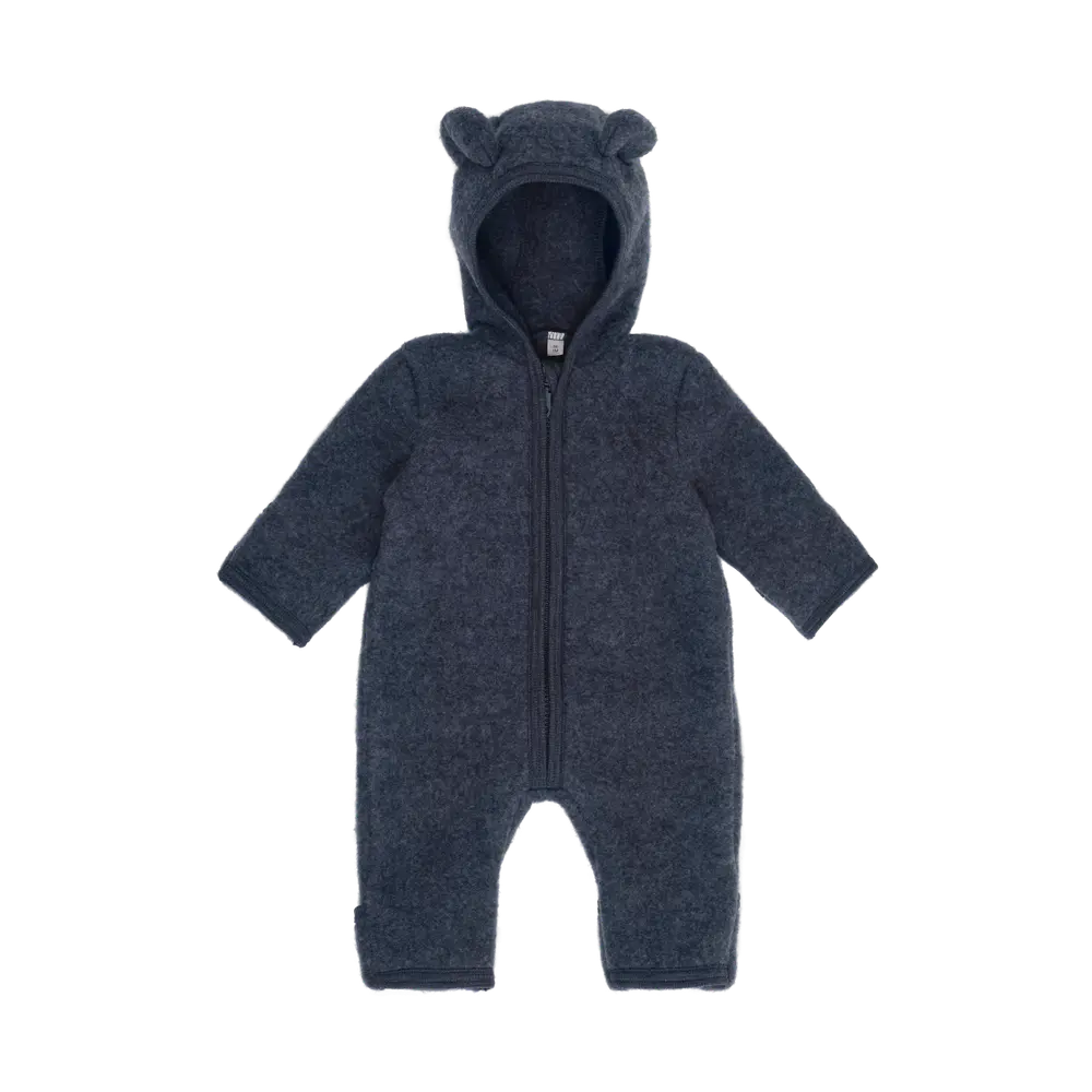 Huttelihut Køredragt M. Ører Uld Fleece - Ombre Blue Melange - 56 Huttelihut Køredragt M. Ører Uld Fleece - Ombre Blue Melange - 56