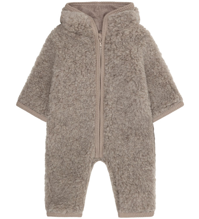 Huttelihut Køredragt - Uld - Teddy - Camel Melange Huttelihut Køredragt - Uld - Teddy - Camel Melange