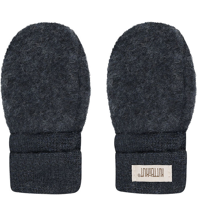 Huttelihut Luffer - Uldfleece - Navy Melange Huttelihut Luffer - Uldfleece - Navy Melange