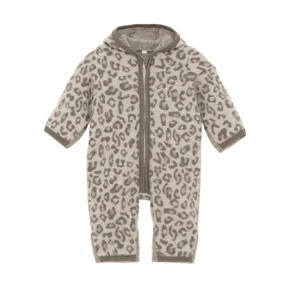 Huttelihut Pram Uld Fleece Køredragt - Camel Melange - 68