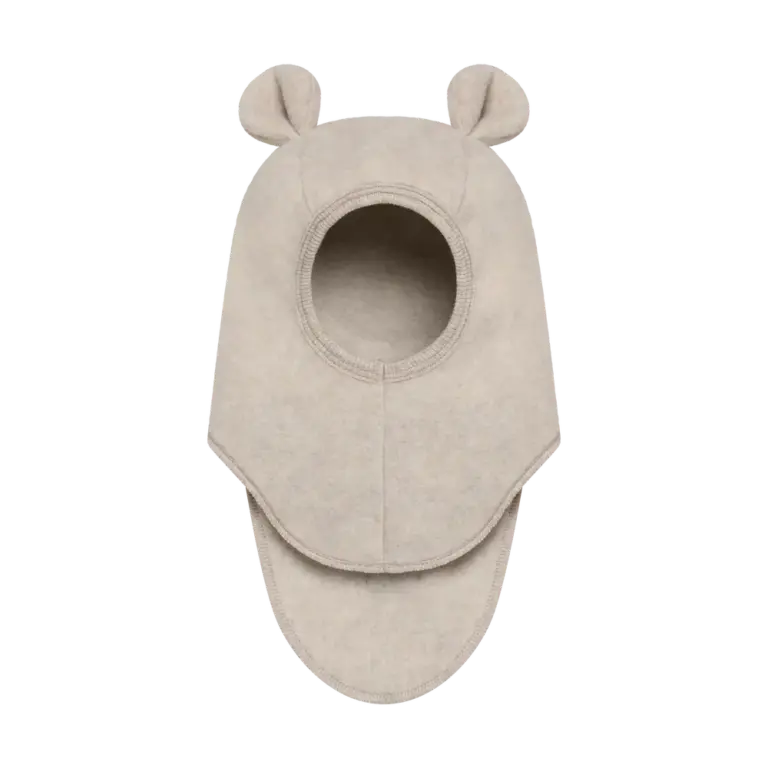 Huttelihut Uld Fleece Elefanthue M. Øre - Camel Melange - 53
