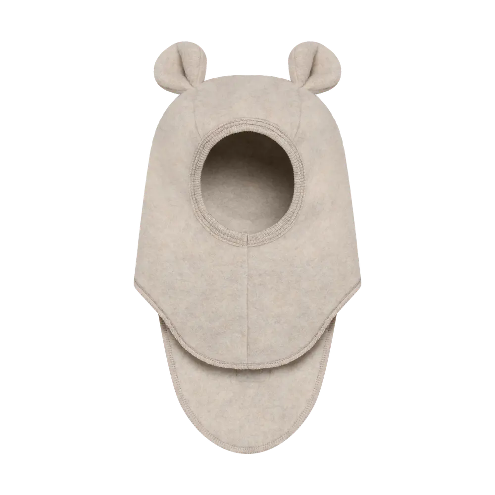 Huttelihut Uld Fleece Elefanthue M. Øre - Camel Melange - 53