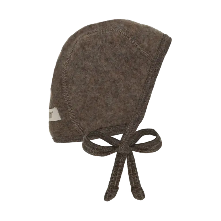 Huttelihut Uld Fleece Hjelm - Brown Melange - 44