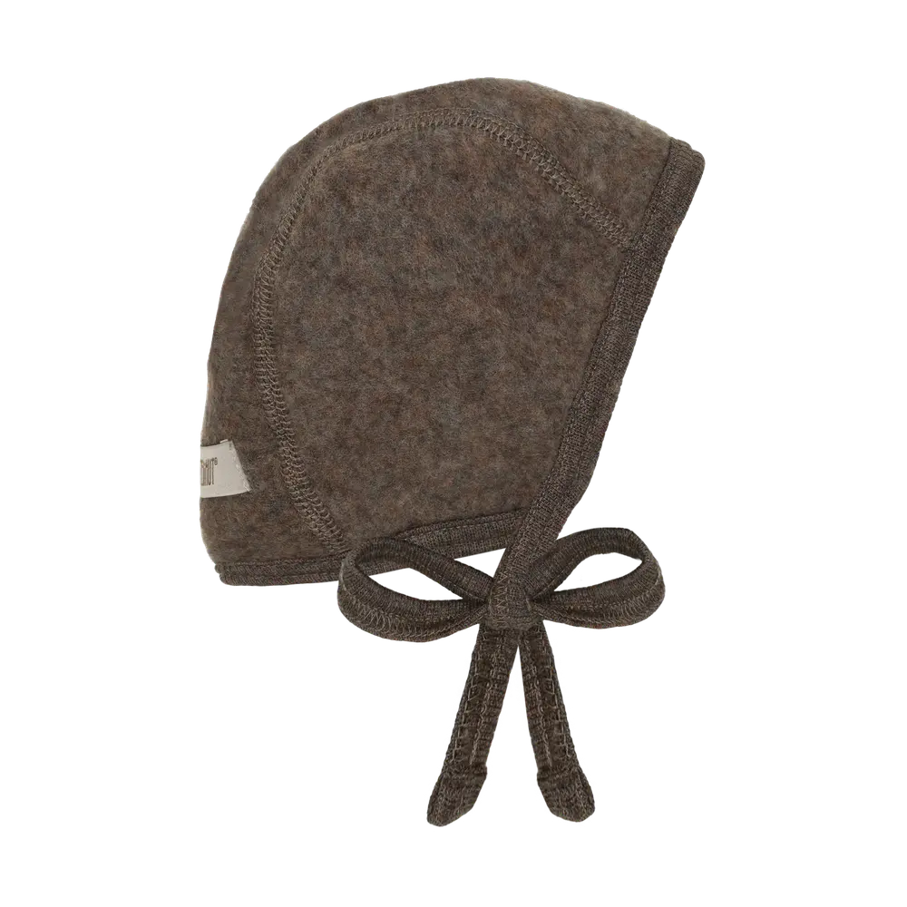 Huttelihut Uld Fleece Hjelm - Brown Melange - 44 Huttelihut Uld Fleece Hjelm - Brown Melange - 44