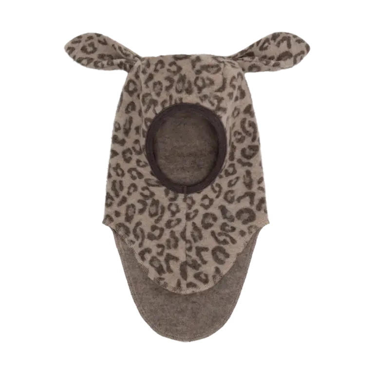 Huttelihut Uld Fleece Jac Elefanthue m. Øre - Camel Melange - 53 Huttelihut Uld Fleece Jac Elefanthue m. Øre - Camel Melange - 53