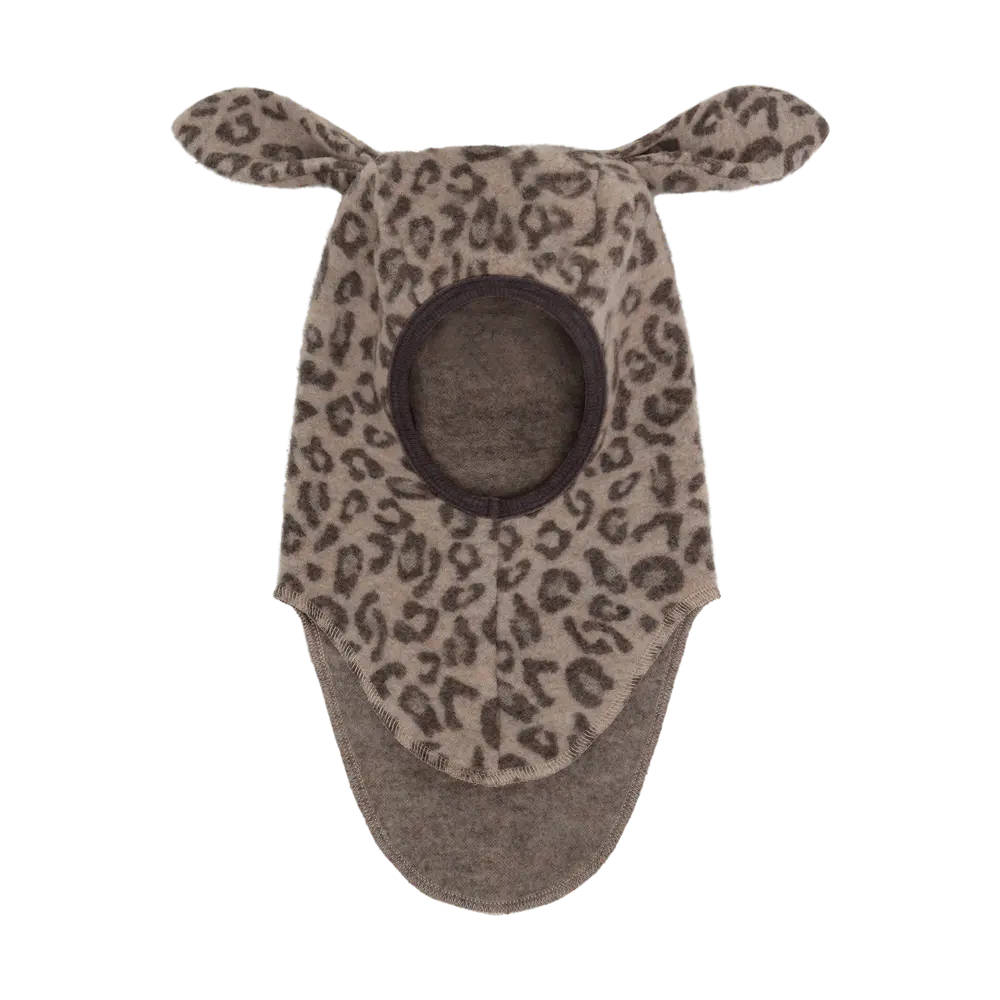 Huttelihut Uld Fleece Jac Elefanthue m. Øre - Camel Melange - 53 Huttelihut Uld Fleece Jac Elefanthue m. Øre - Camel Melange - 53