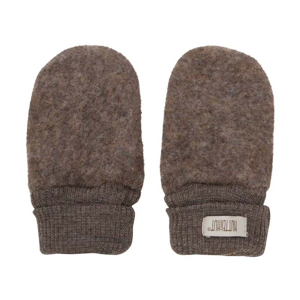 Huttelihut Uld Fleece Vanter - Brown Melange - 50/56 Huttelihut Uld Fleece Vanter - Brown Melange - 50/56