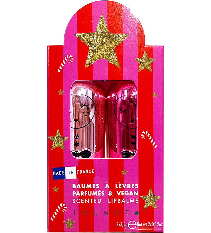 Inuwet Læbepomader - 2-pak - Raspberry Sorbet/Apple Candy