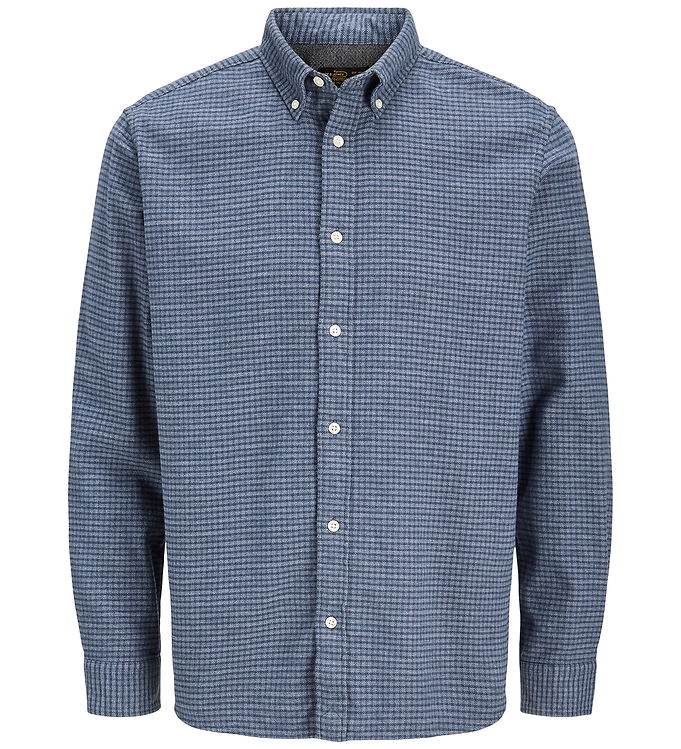Jack & Jones Skjorte - JprBlustanley - Flannel - Estate Blue Jack & Jones Skjorte - JprBlustanley - Flannel - Estate Blue