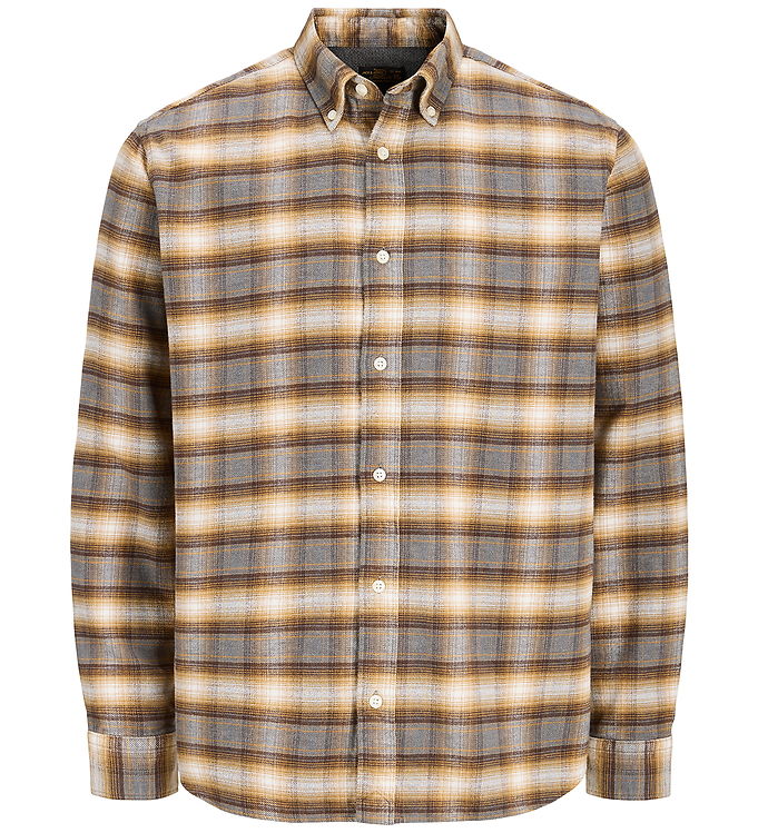 Jack & Jones Skjorte - JprBlustanley - Flannel - Walnut Jack & Jones Skjorte - JprBlustanley - Flannel - Walnut