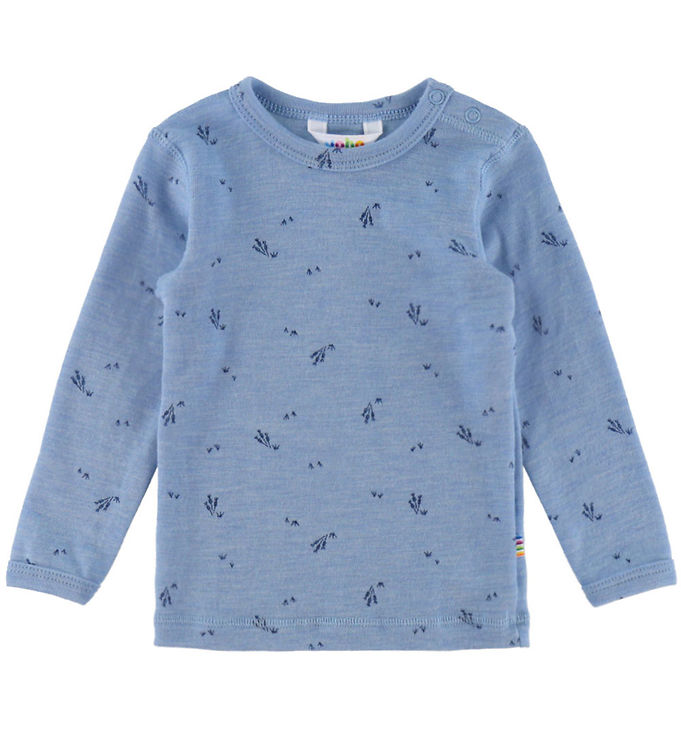 Joha Bluse - Uld - Blue Melange Joha Bluse - Uld - Blue Melange
