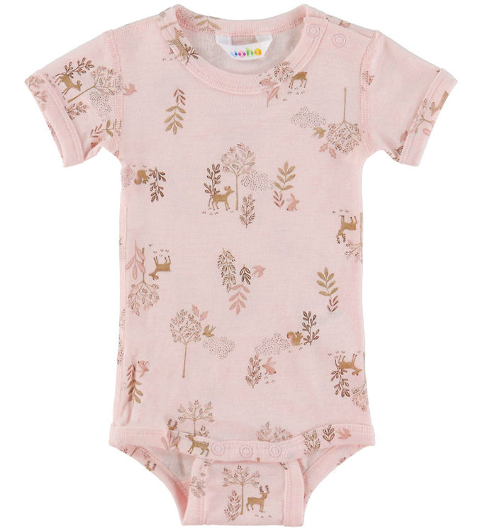 Joha Body k/æ - Uld/Silke - Lyserød m. Natur Joha Body k/æ - Uld/Silke - Lyserød m. Natur