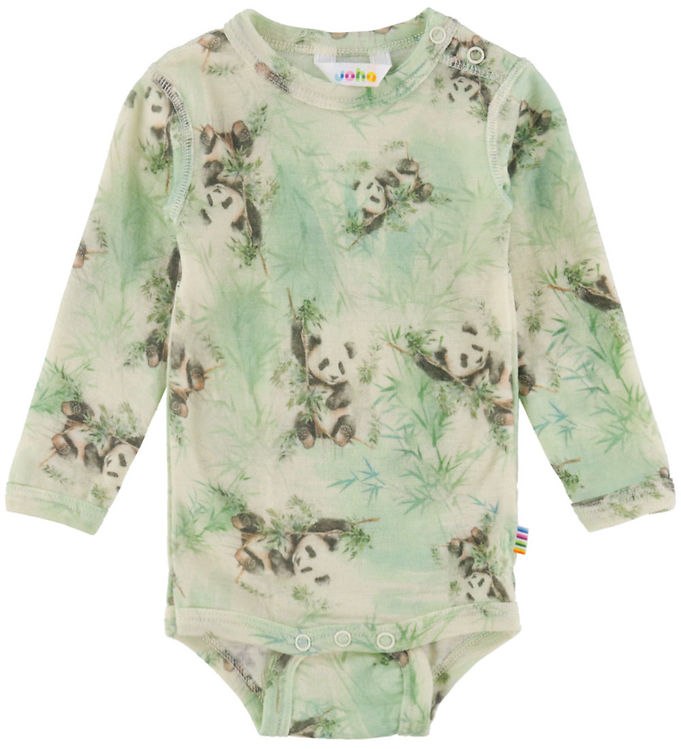 Joha Body l/æ - Uld - Off. White m. Pandaer Joha Body l/æ - Uld - Off. White m. Pandaer