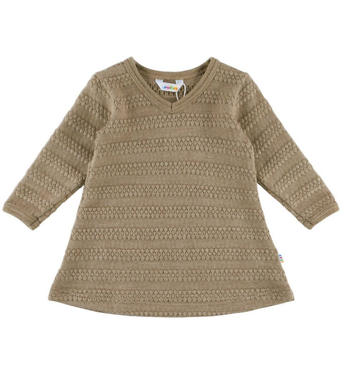 Joha Kjole - Strik - Uld - Beige Melange