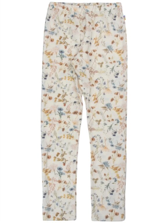 Joha Leggings - Uld - Blomsterprint Off White Joha Leggings - Uld - Blomsterprint Off White