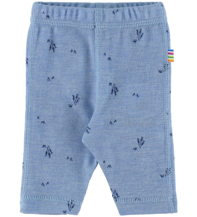 Joha Leggings - Uld - Blue Melange Joha Leggings - Uld - Blue Melange