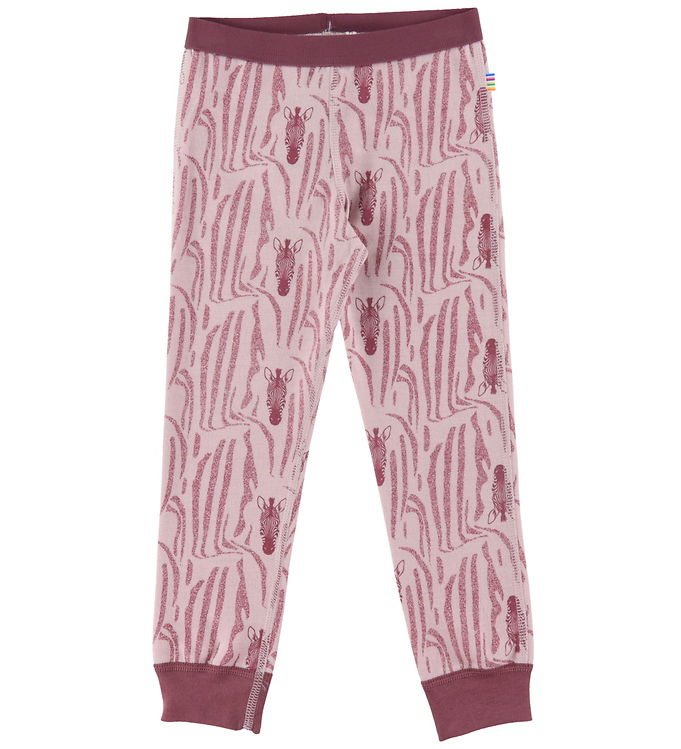 Joha Leggings - Uld/Bomuld - Rosa/Zebra Joha Leggings - Uld/Bomuld - Rosa/Zebra