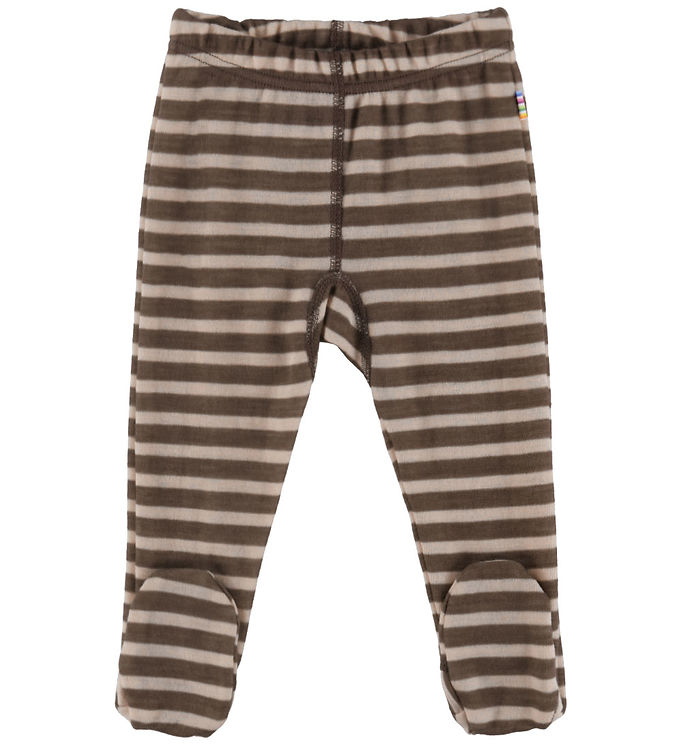 Joha Leggings m. Fødder - Uld - Mørkebrun Joha Leggings m. Fødder - Uld - Mørkebrun