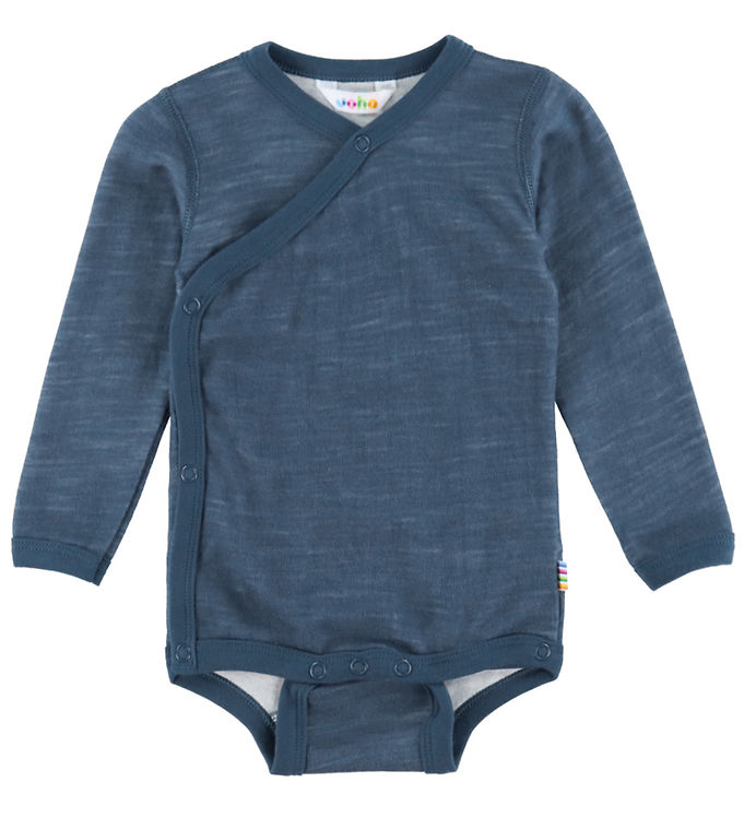 Joha Slå-Om Body l/æ - Uld/Bambus - Dark Denim