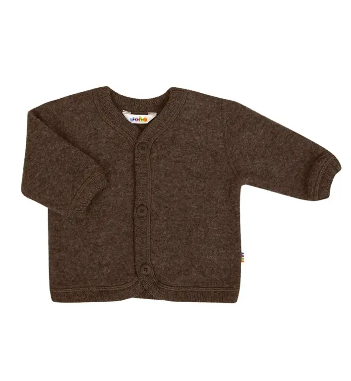 Joha Uld Cardigan - Dark Brown - 80 Joha Uld Cardigan - Dark Brown - 80