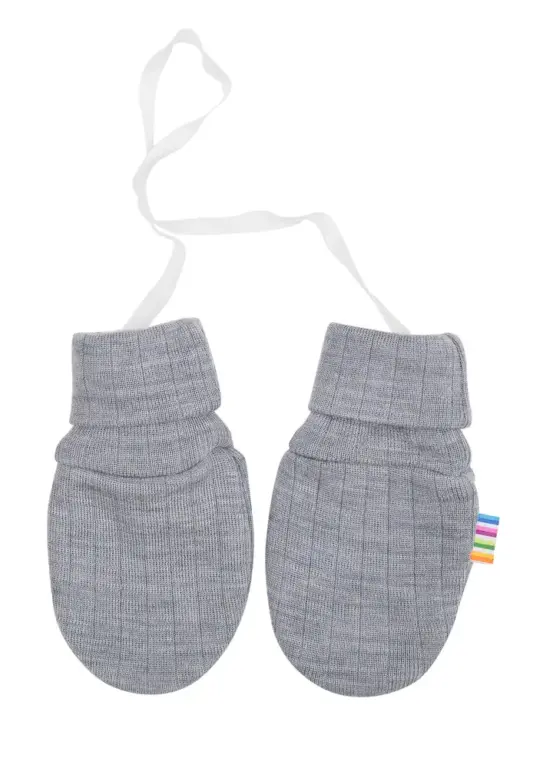 Joha Uld Luffer Uden Tommeltot - Grey Melange - 50/60