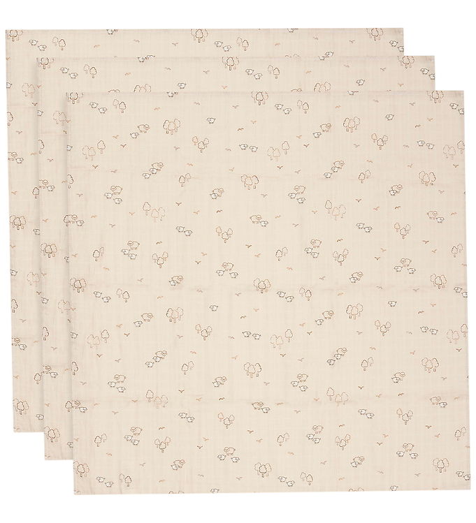 Jollein Stofbleer - 3-pak - 70x70cm - Wolly
