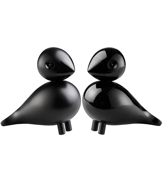 Kay Bojesen Træfigurer - Turtelduer - 9 cm - Sort
