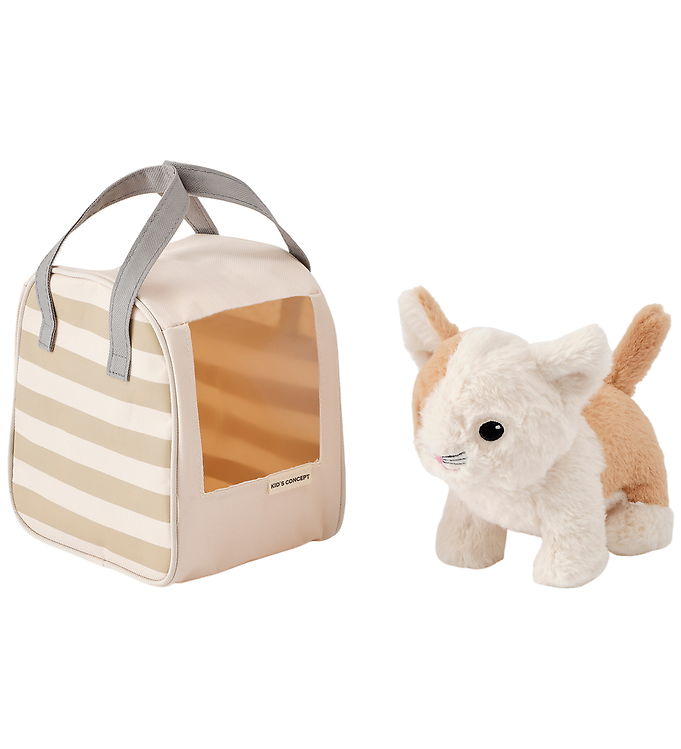 Kids Concept Kat m. Taske - Beige/Hvid
