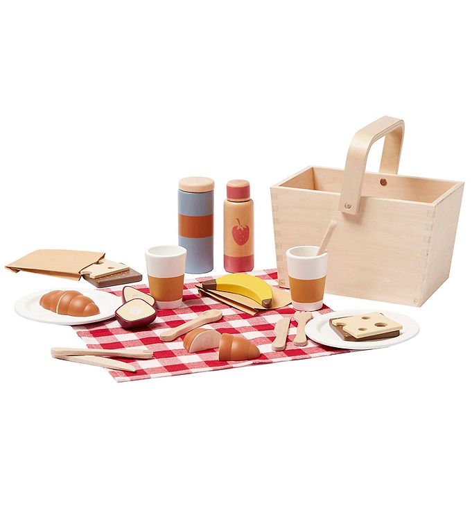 Kids Concept Legemad - Picnic sæt - Træ Kids Concept Legemad - Picnic sæt - Træ