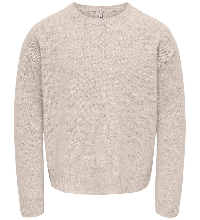 Kids Only Bluse - Strik - KogOlivia - Humus/Melange