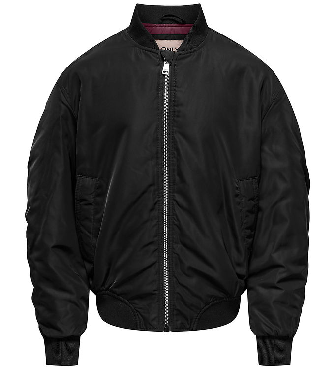 Kids Only Bomberjakke - KogMinna - Black/Mauve Wine