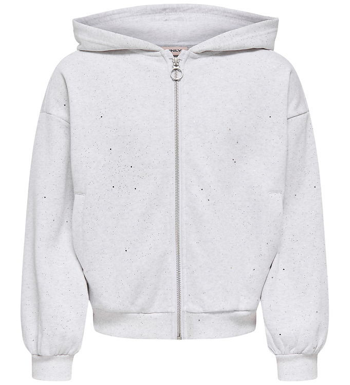 Kids Only Cardigan - KogOlivia - Light Grey Melange/Silver Glitt