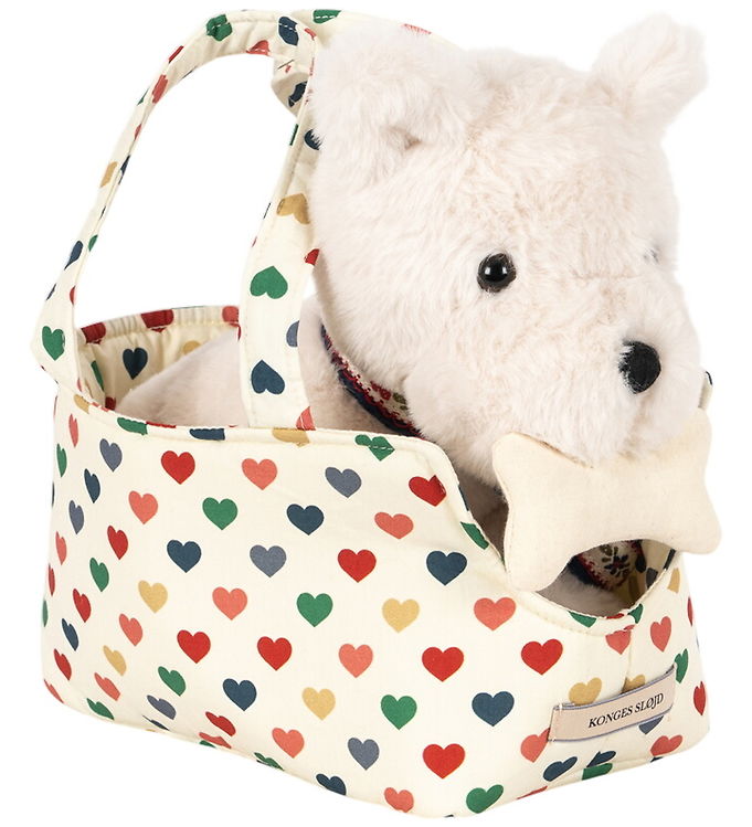 Konges Sløjd Bamse - Terry Puppy - Hvid Konges Sløjd Bamse - Terry Puppy - Hvid