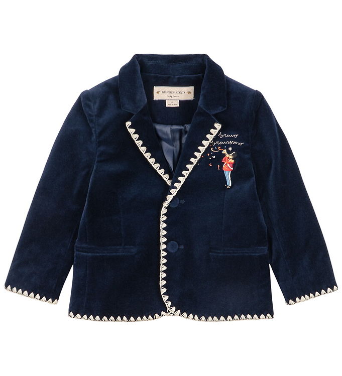 Konges Sløjd Blazer - Velour - Rocky - Navy Blazer Konges Sløjd Blazer - Velour - Rocky - Navy Blazer