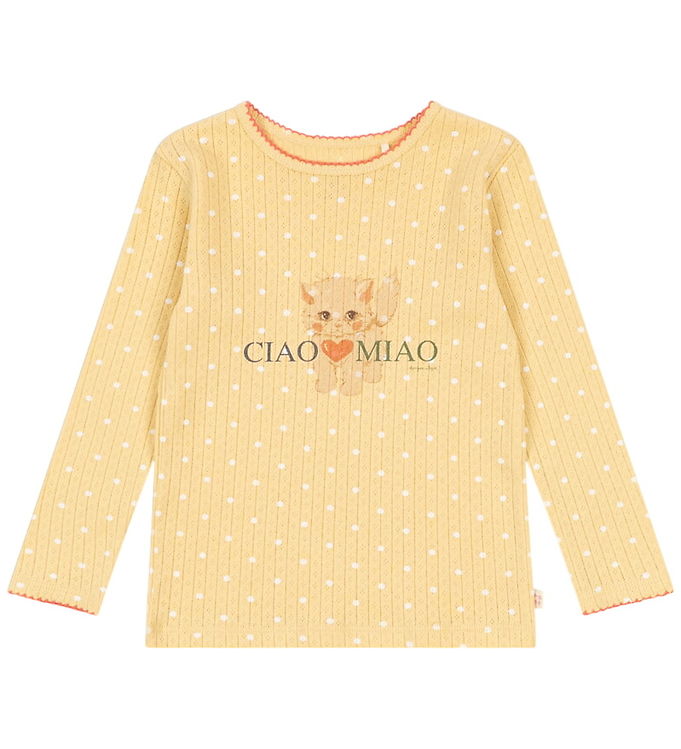 Konges Sløjd Bluse - Hulmønster - Minnie - Dot Golden Konges Sløjd Bluse - Hulmønster - Minnie - Dot Golden