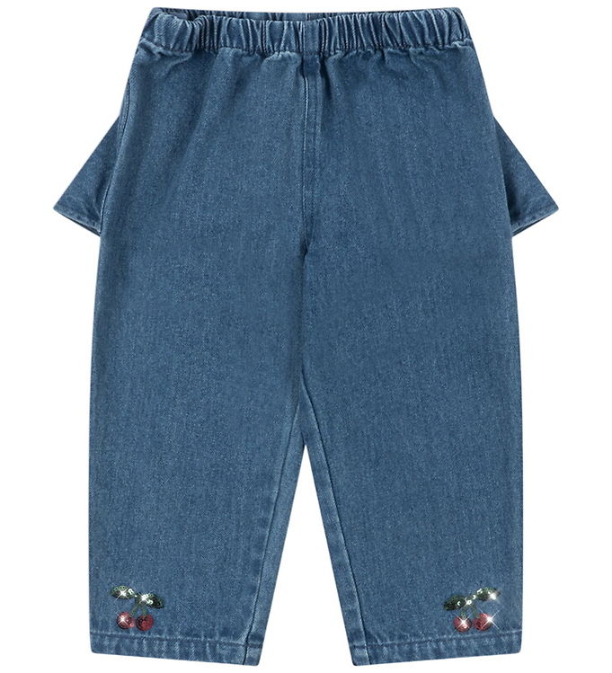 Konges Sløjd Bukser - Magot - Denim Blue m. Pailletter Konges Sløjd Bukser - Magot - Denim Blue m. Pailletter