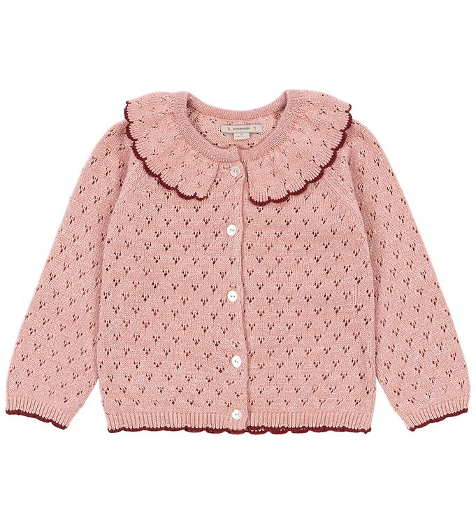 Konges Sløjd Cardigan - Strik/Hulmønster - Holiday - Mellow Rose Konges Sløjd Cardigan - Strik/Hulmønster - Holiday - Mellow Rose