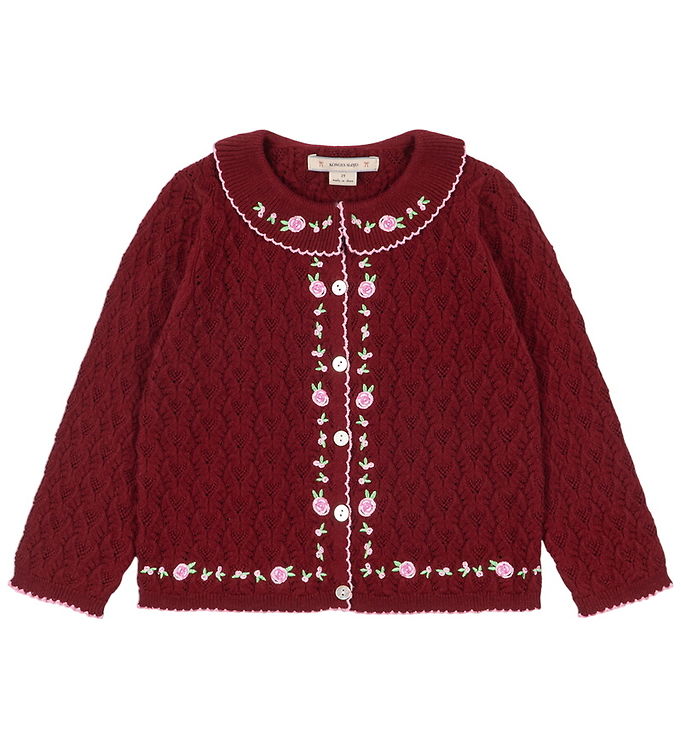 Konges Sløjd Cardigan - Strik/Hulmønster - Rosier - Pomegranate Konges Sløjd Cardigan - Strik/Hulmønster - Rosier - Pomegranate