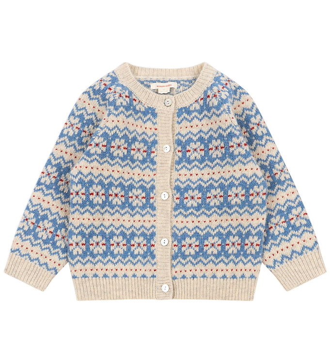 Konges Sløjd Cardigan - Uld/Polyamid - Billi - Blue Multi