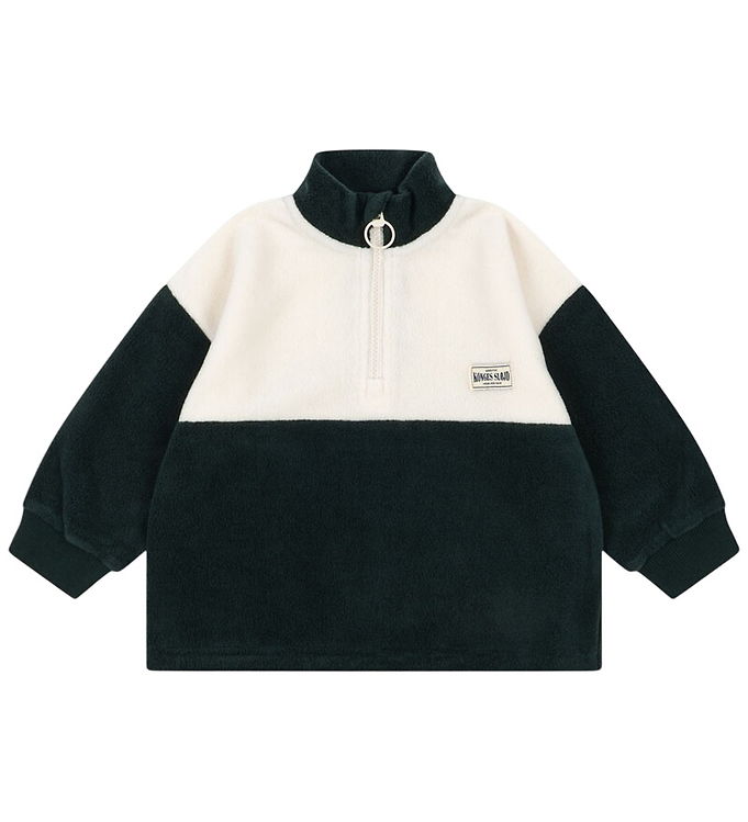 Konges Sløjd Fleecetrøje - Tavi - Half Zip - Scarab Konges Sløjd Fleecetrøje - Tavi - Half Zip - Scarab