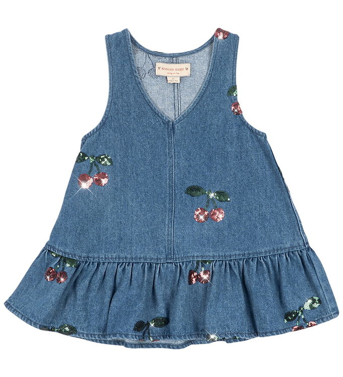 Konges Sløjd Kjole - Denim - Magot - Cherry Sequin