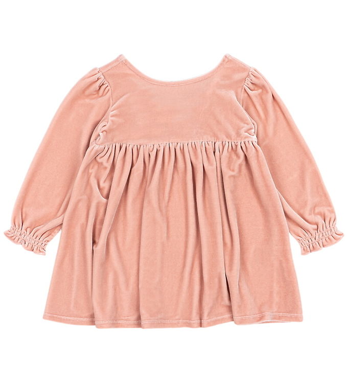 Konges Sløjd Kjole - Velour - Gia Bow - Mellow Rose Konges Sløjd Kjole - Velour - Gia Bow - Mellow Rose