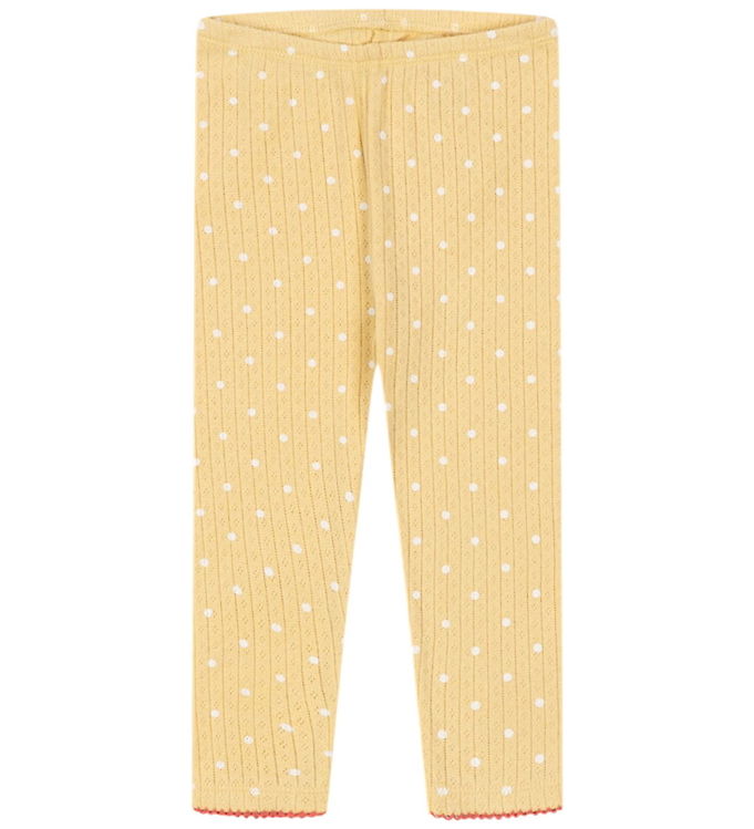 Konges Sløjd Leggings - Hulmønster - Minnie - Dot Golden Konges Sløjd Leggings - Hulmønster - Minnie - Dot Golden