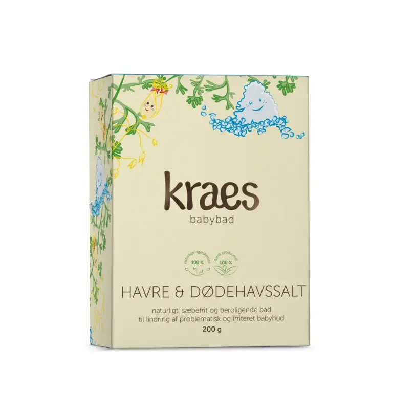 Kraes Babybad Med Havre/Dødehavssalt 200g