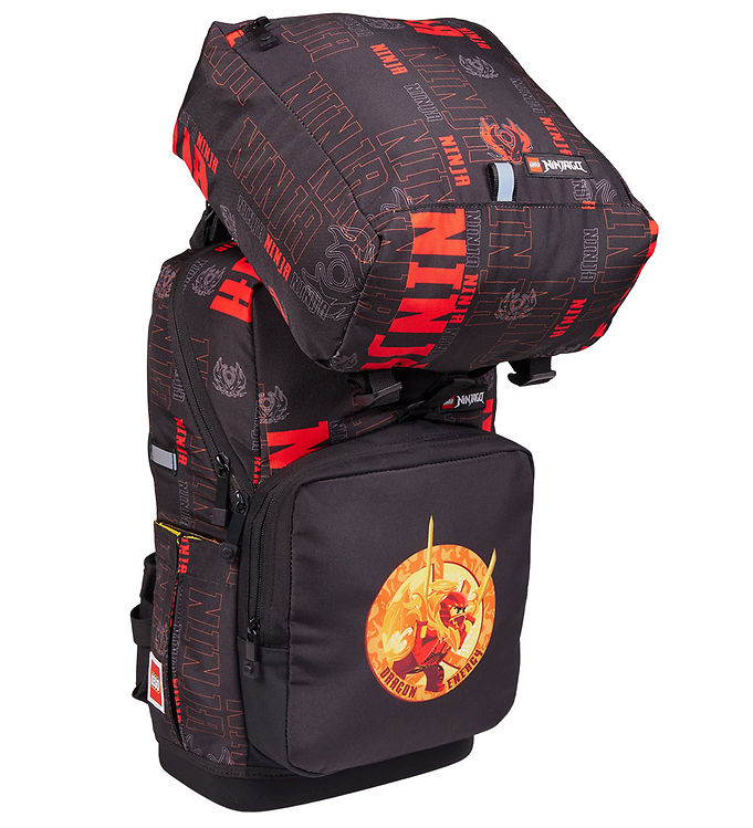 LEGOÂ® Ninjago Skoletaskesæt - Dragon Energy - 20 L - Sort