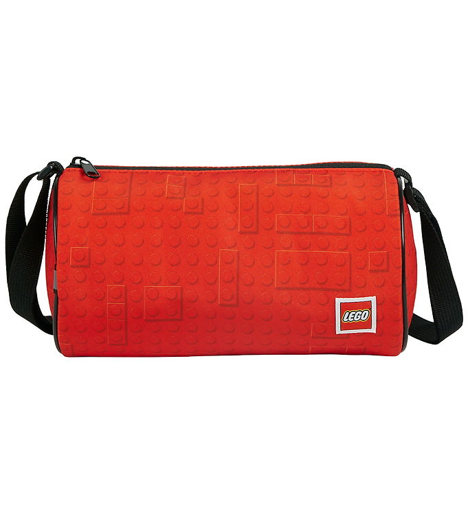 LEGOÂ® SKuldertaske - Crossbody Roll - Brick Dots Red