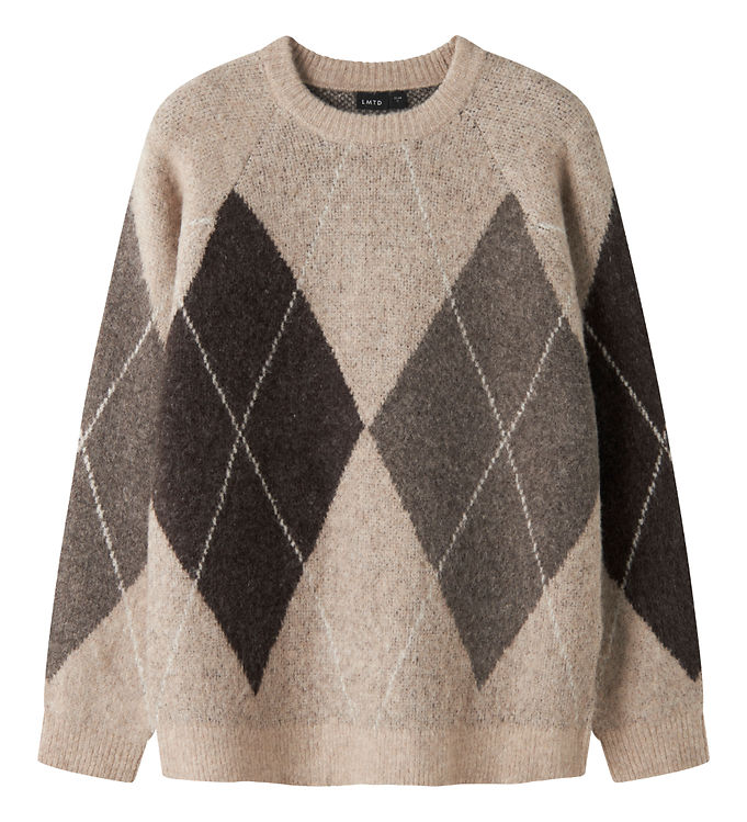LMTD Bluse - Strik - NlfKleaveHarlekin - Peyote/CHOCOLATE CHIP