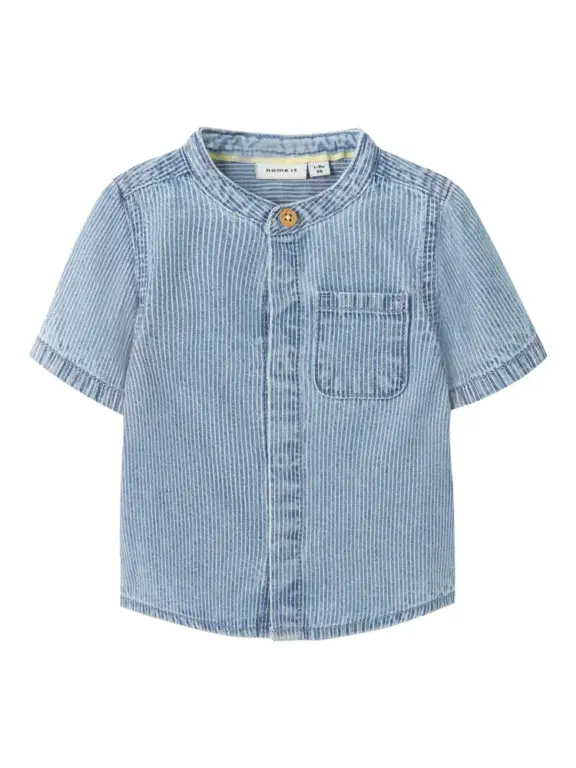 Leo Denim Skjorte - Light Blue Denim - 62