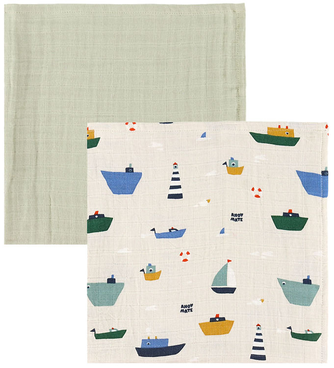 Liewood Stofbleer - Musselin - 2-pak - Lewis - Sailing/Dove Blue Liewood Stofbleer - Musselin - 2-pak - Lewis - Sailing/Dove Blue